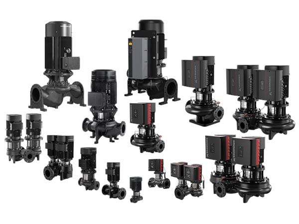 Одноступенчатые насосы ин-лайн Grundfos TP, TPE